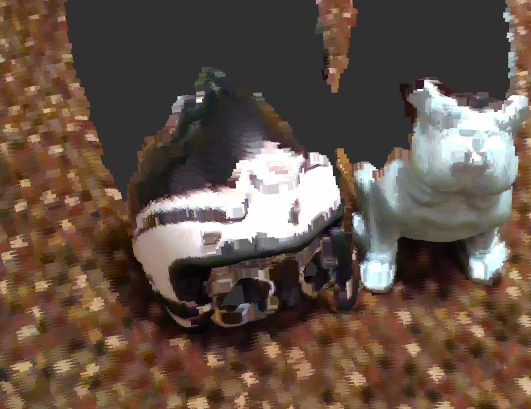 Realsense pointcloud of scene